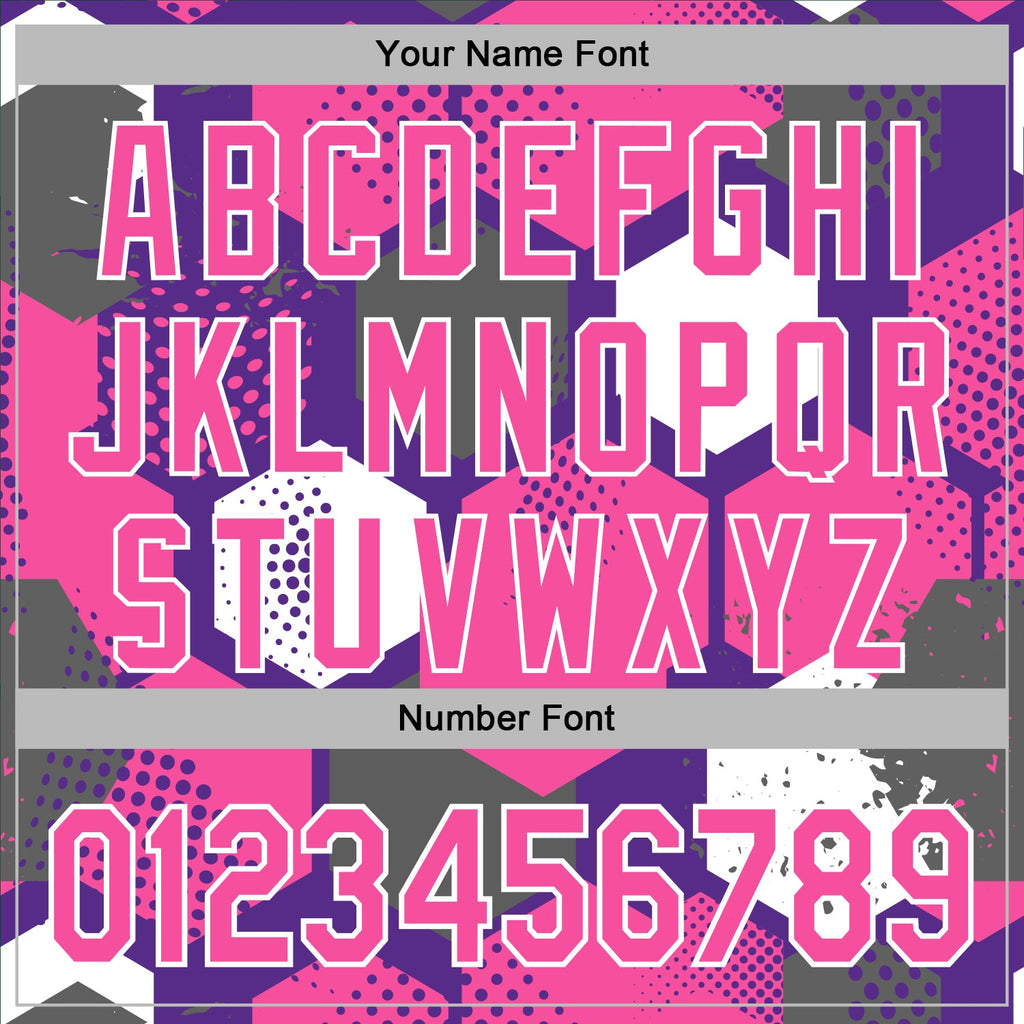 Custom Stitched Purple Pink-White 3D Pattern Design Geometric Shape Sports Pullover Sweatshirt Hoodie