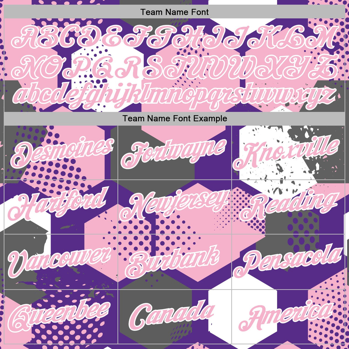 Custom Stitched Purple Light Pink-White 3D Pattern Design Geometric Shape Sports Pullover Sweatshirt Hoodie