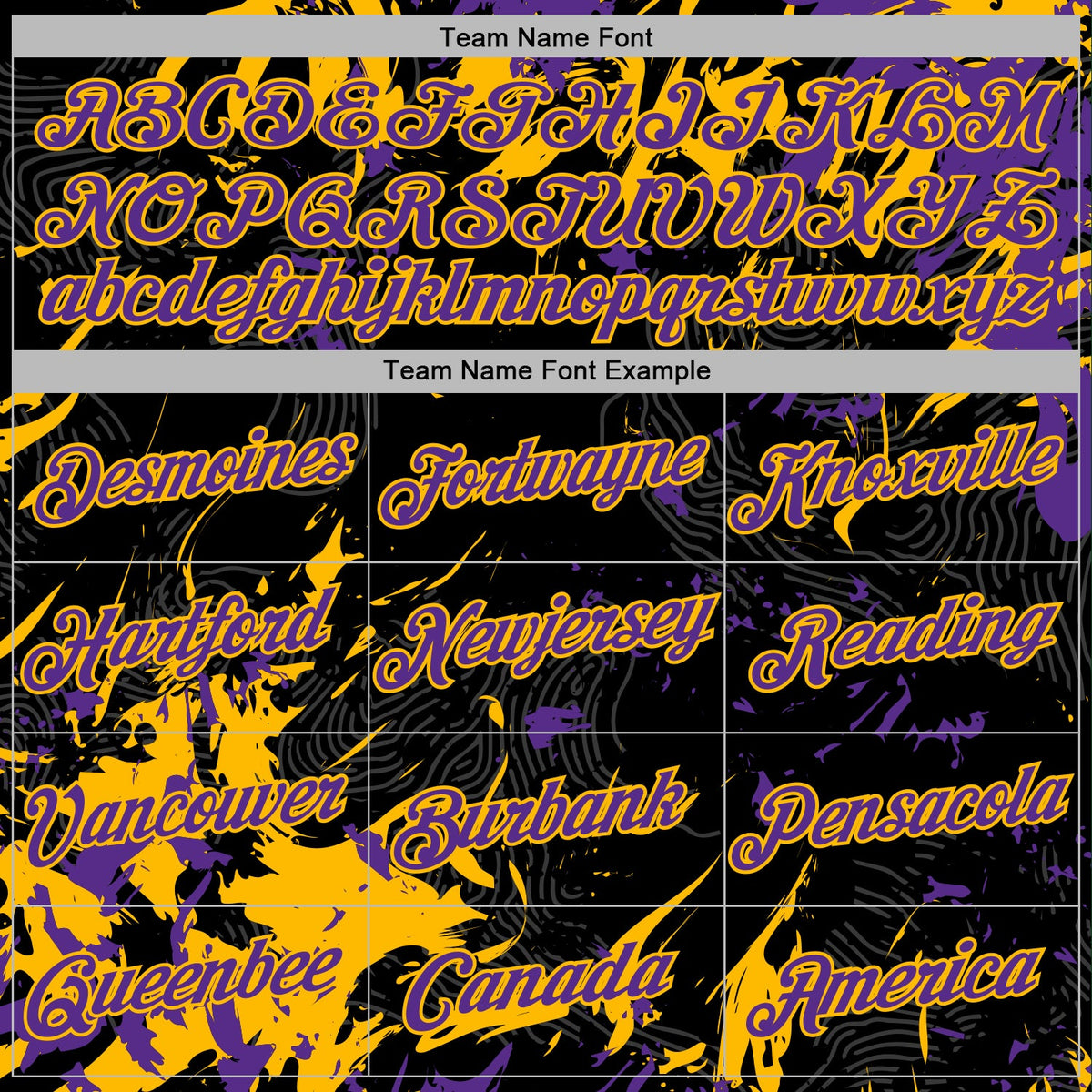 Custom Stitched Black Purple-Gold 3D Pattern Design Splash Sports Pullover Sweatshirt Hoodie
