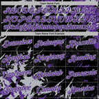 Custom Stitched Black Purple-Gray 3D Pattern Design Splash Sports Pullover Sweatshirt Hoodie