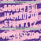 Custom Stitched Purple Light Pink-White 3D Pattern Design Splash Torn Paper Style Sports Pullover Sweatshirt Hoodie