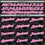 Custom Stitched Black Pink-White 3D Pattern Design Slant Lines Sports Pullover Sweatshirt Hoodie