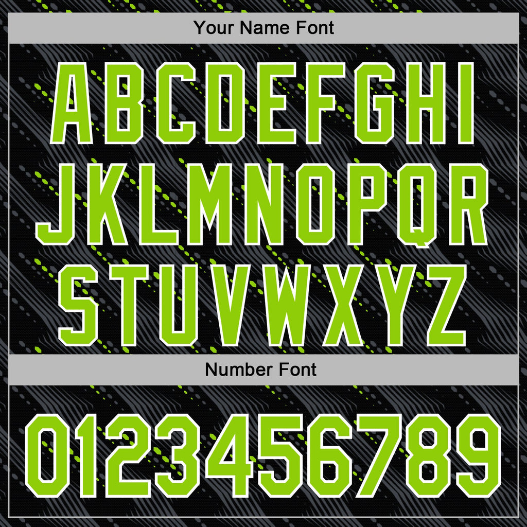Custom Stitched Black Neon Green-White 3D Pattern Design Slant Lines Sports Pullover Sweatshirt Hoodie