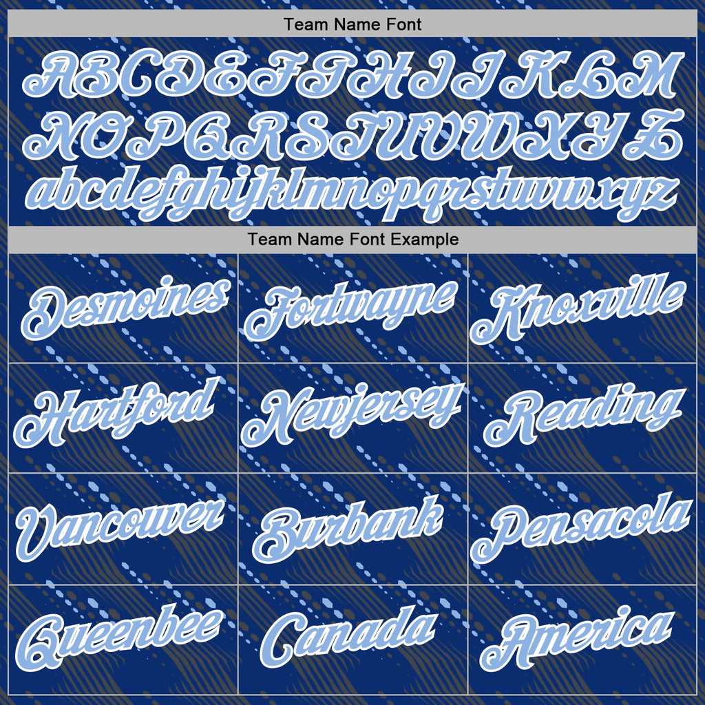 Custom Stitched Royal Light Blue-White 3D Pattern Design Slant Lines Sports Pullover Sweatshirt Hoodie