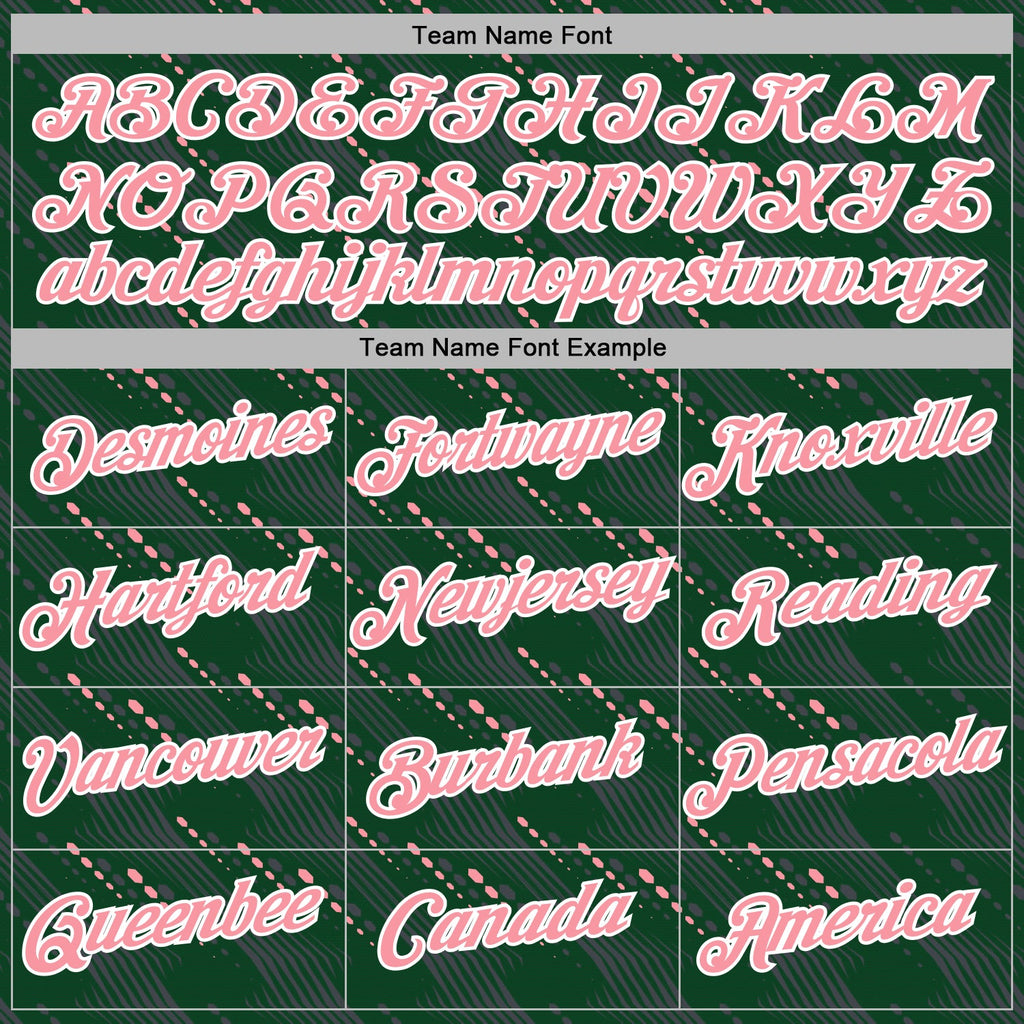 Custom Stitched Green Medium Pink-White 3D Pattern Design Slant Lines Sports Pullover Sweatshirt Hoodie
