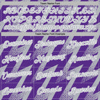 Custom Stitched Purple Gray-White 3D Pattern Design Zigzag Shape Sports Pullover Sweatshirt Hoodie