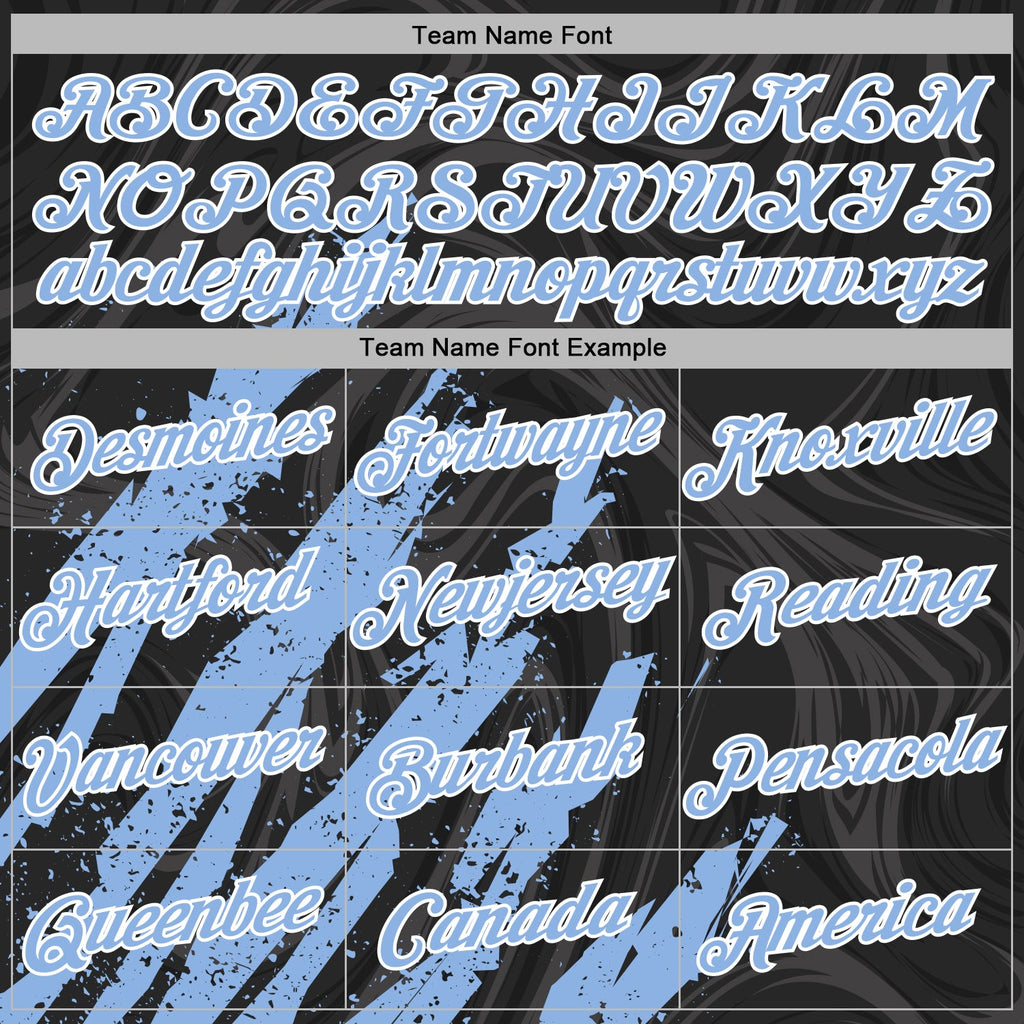 Custom Stitched Black Light Blue-White 3D Pattern Design Splash Sports Pullover Sweatshirt Hoodie