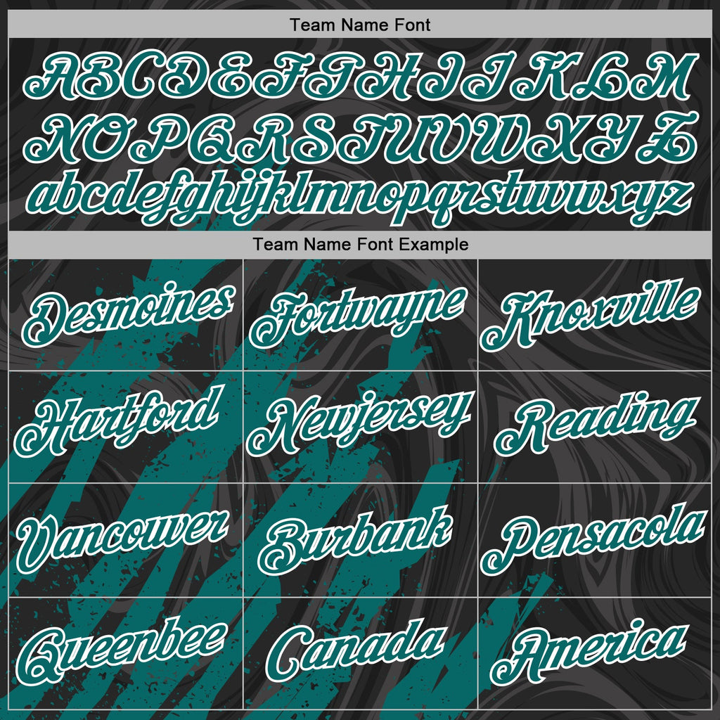 Custom Stitched Black Teal-White 3D Pattern Design Splash Sports Pullover Sweatshirt Hoodie