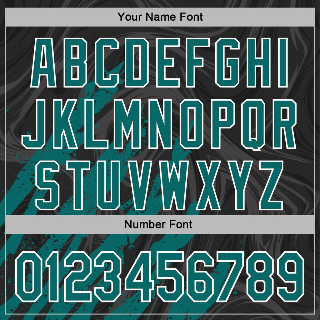 Custom Stitched Black Teal-White 3D Pattern Design Splash Sports Pullover Sweatshirt Hoodie