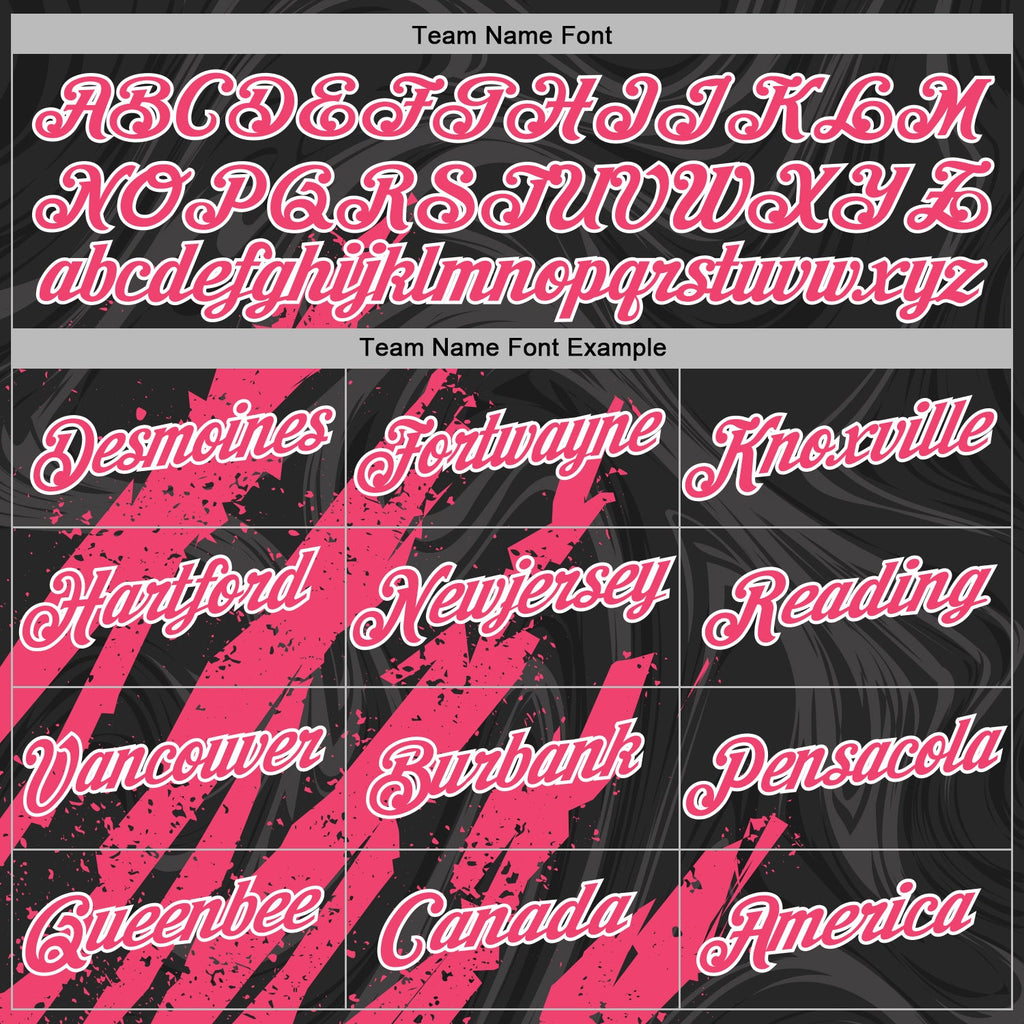 Custom Stitched Black Neon Pink-White 3D Pattern Design Splash Sports Pullover Sweatshirt Hoodie