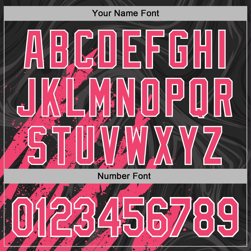 Custom Stitched Black Neon Pink-White 3D Pattern Design Splash Sports Pullover Sweatshirt Hoodie