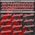 Custom Stitched Black Red-White 3D Pattern Design Splash Sports Pullover Sweatshirt Hoodie