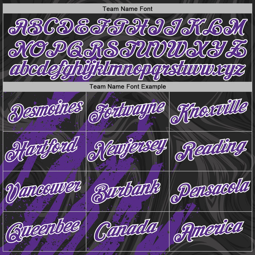 Custom Stitched Black Purple-White 3D Pattern Design Splash Sports Pullover Sweatshirt Hoodie