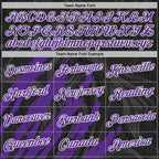 Custom Stitched Black Purple-White 3D Pattern Design Splash Sports Pullover Sweatshirt Hoodie