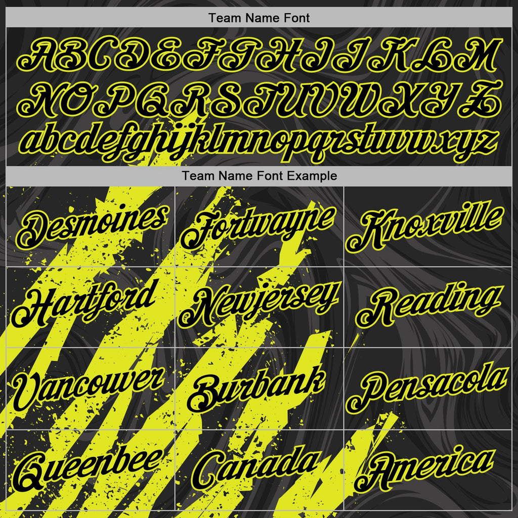 Custom Stitched Black Neon Yellow 3D Pattern Design Splash Sports Pullover Sweatshirt Hoodie