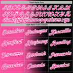 Custom Stitched Black Pink-White 3D Pattern Design Gradient Line Sports Pullover Sweatshirt Hoodie