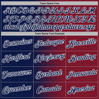 Custom Stitched Crimson Navy-White 3D Pattern Design Gradient Line Sports Pullover Sweatshirt Hoodie