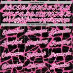 Custom Stitched Black Pink-White 3D Pattern Design Abstract Network Sports Pullover Sweatshirt Hoodie