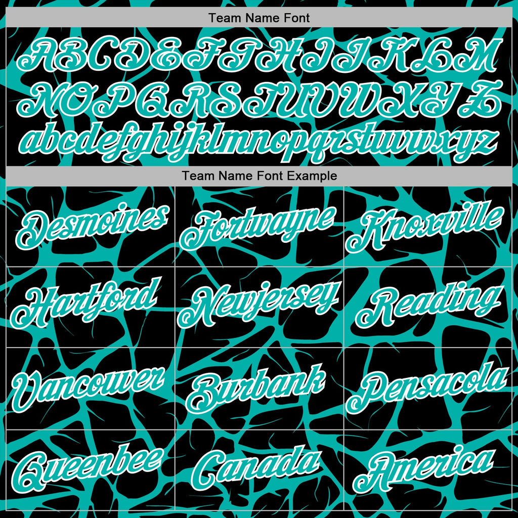 Custom Stitched Black Aqua-White 3D Pattern Design Abstract Network Sports Pullover Sweatshirt Hoodie