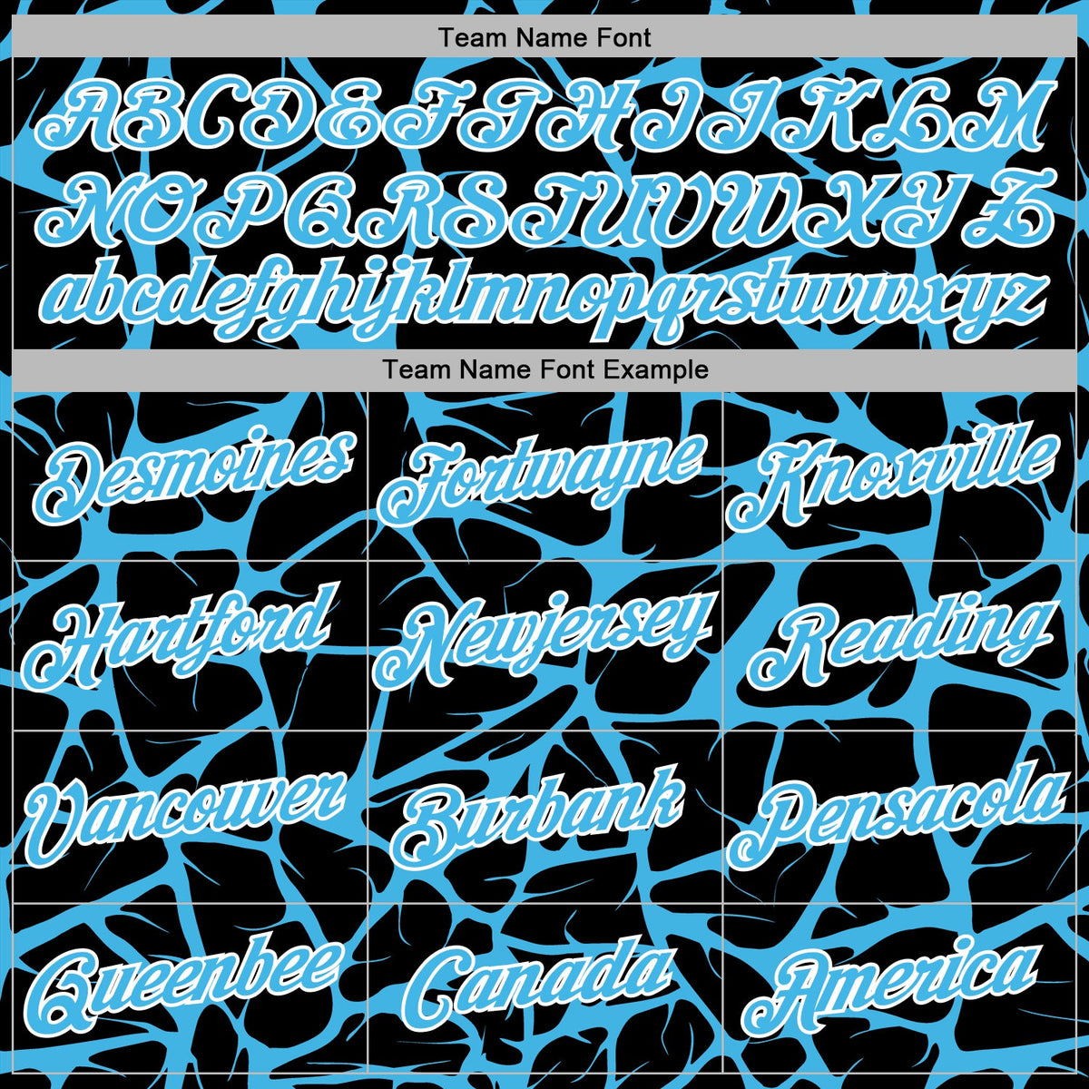 Custom Stitched Black Sky Blue-White 3D Pattern Design Abstract Network Sports Pullover Sweatshirt Hoodie
