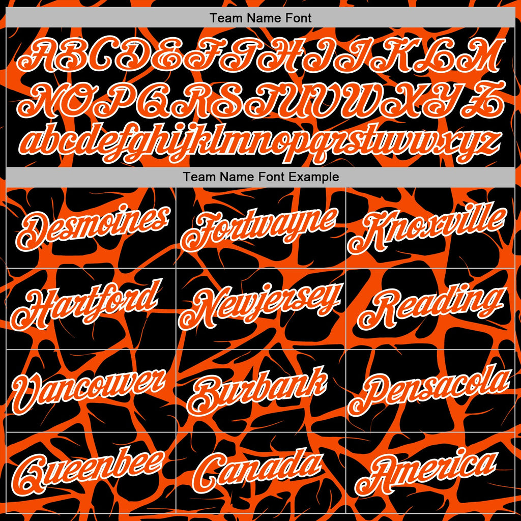 Custom Stitched Black Orange-White 3D Pattern Design Abstract Network Sports Pullover Sweatshirt Hoodie