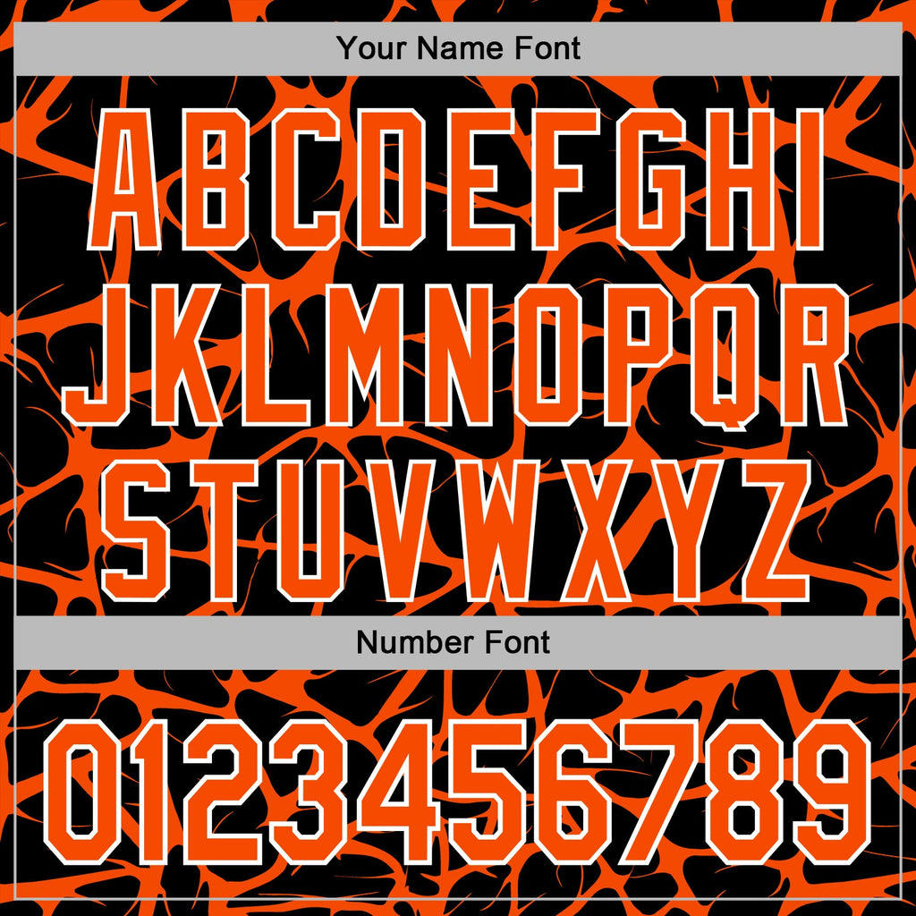 Custom Stitched Black Orange-White 3D Pattern Design Abstract Network Sports Pullover Sweatshirt Hoodie