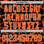 Custom Stitched Black Orange-White 3D Pattern Design Abstract Network Sports Pullover Sweatshirt Hoodie
