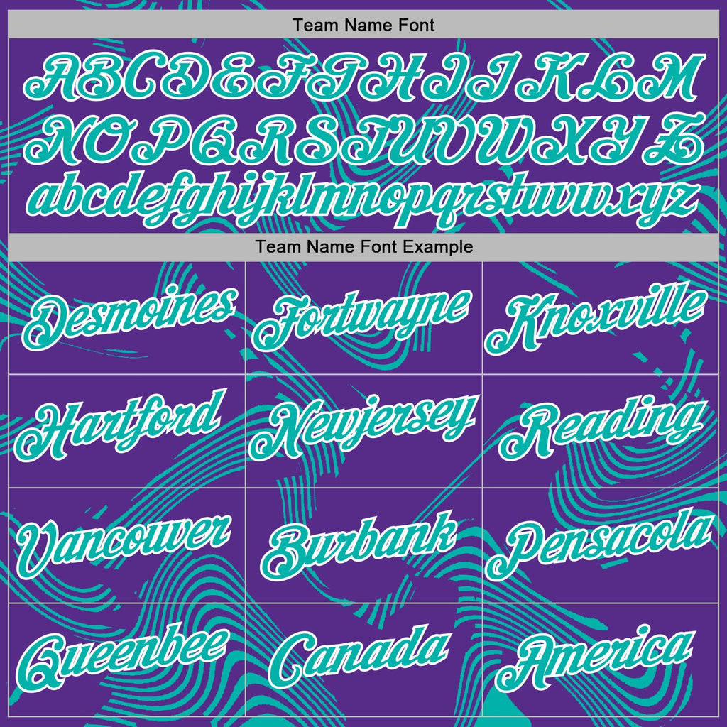 Custom Stitched Purple Aqua-White 3D Pattern Design Curve Lines Sports Pullover Sweatshirt Hoodie