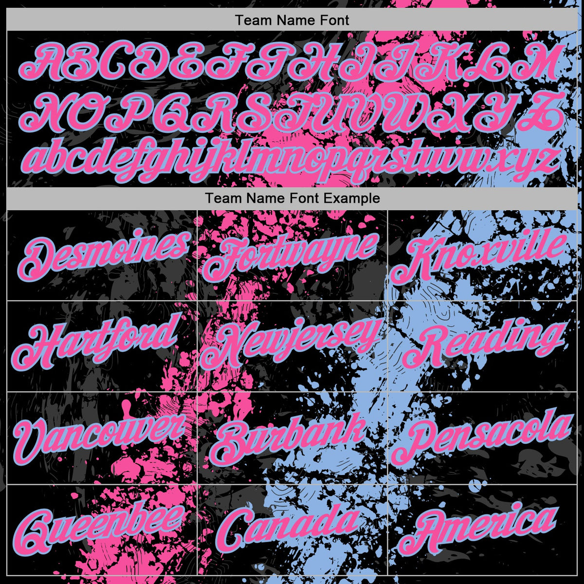Custom Stitched Black Pink-Light Blue 3D Pattern Design Splash Sports Pullover Sweatshirt Hoodie