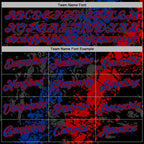 Custom Stitched Black Royal-Red 3D Pattern Design Splash Sports Pullover Sweatshirt Hoodie