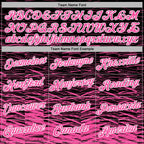 Custom Stitched Black Pink-White 3D Pattern Design Line Sports Pullover Sweatshirt Hoodie
