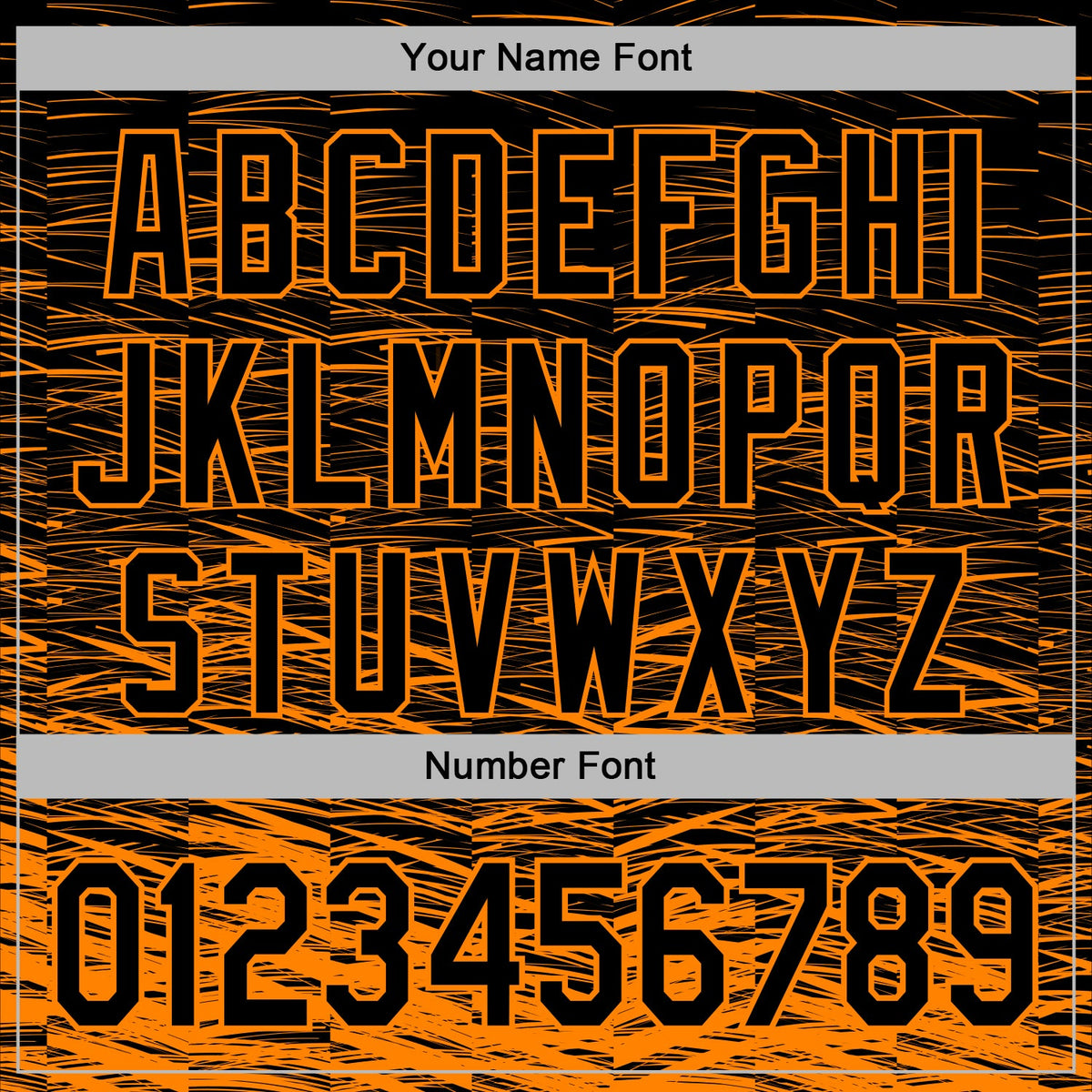 Custom Stitched Black Bay Orange 3D Pattern Design Line Sports Pullover Sweatshirt Hoodie