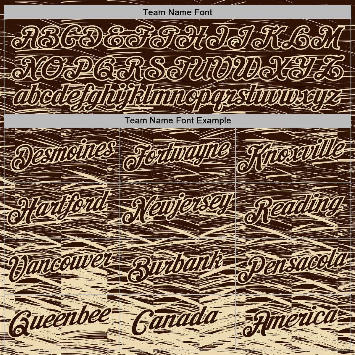 Custom Stitched Brown Cream 3D Pattern Design Line Sports Pullover Sweatshirt Hoodie