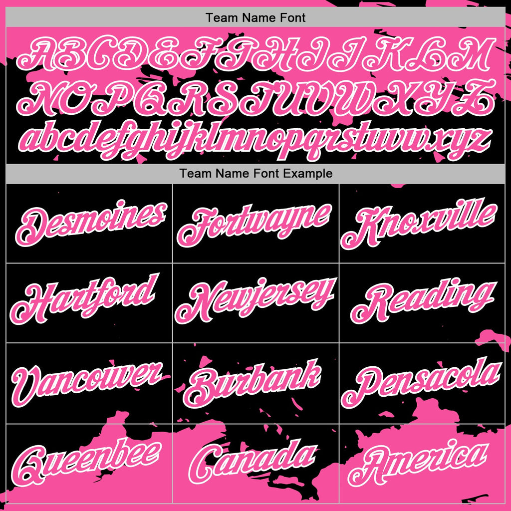 Custom Stitched Black Pink-White 3D Pattern Design Fragment Sports Pullover Sweatshirt Hoodie