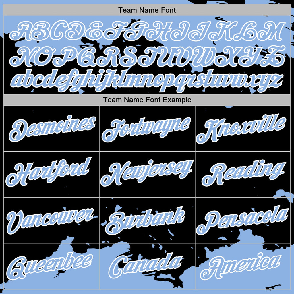 Custom Stitched Black Light Blue-White 3D Pattern Design Fragment Sports Pullover Sweatshirt Hoodie