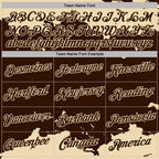 Custom Stitched Brown Cream 3D Pattern Design Fragment Sports Pullover Sweatshirt Hoodie