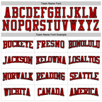 Custom White Red-Black 3D Pattern Design Game Day New Jersey Inspired Sports Pullover Sweatshirt Hoodie