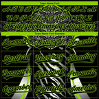 Custom Stitched Black Neon Green-White 3D Pattern Design E-sports Pullover Sweatshirt Hoodie