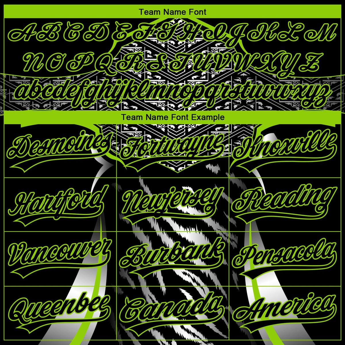 Custom Stitched Black Neon Green-White 3D Pattern Design E-sports Pullover Sweatshirt Hoodie