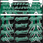 Custom Stitched Kelly Green Black-White 3D Pattern Design E-sports Pullover Sweatshirt Hoodie