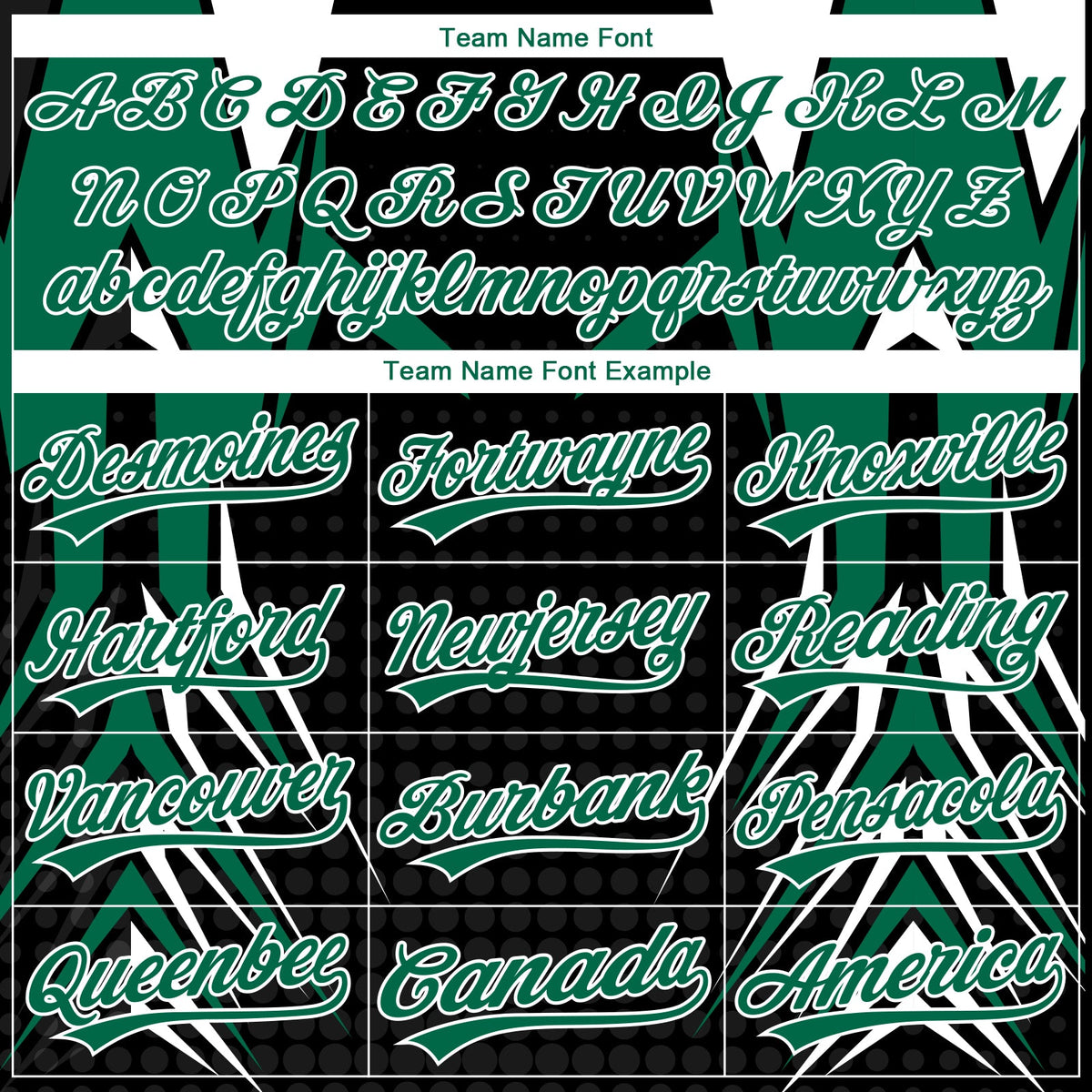 Custom Stitched Kelly Green Black-White 3D Pattern Design E-sports Pullover Sweatshirt Hoodie