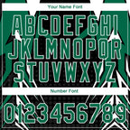 Custom Stitched Kelly Green Black-White 3D Pattern Design E-sports Pullover Sweatshirt Hoodie