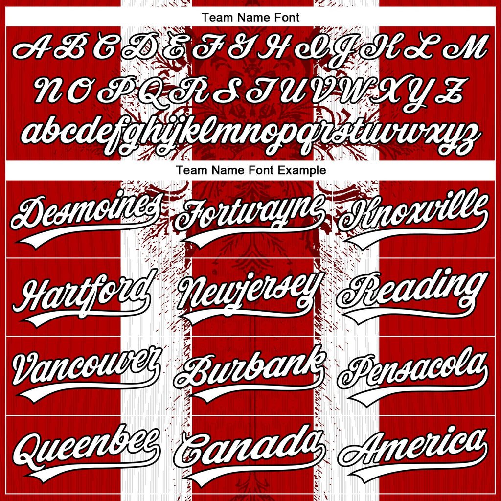 Custom Stitched Red White-Black 3D Pattern Design Retro Medieval Pullover Sweatshirt Hoodie