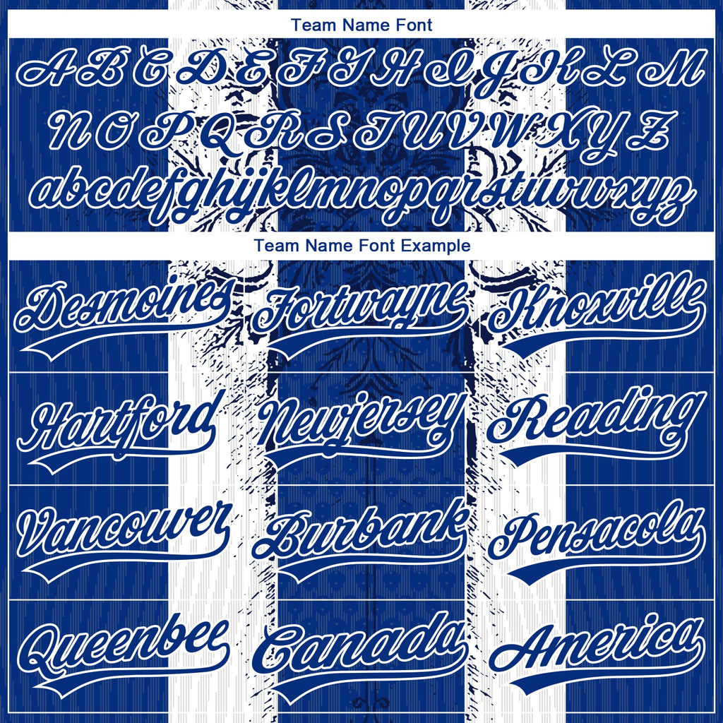 Custom Stitched Royal White 3D Pattern Design Retro Medieval Pullover Sweatshirt Hoodie