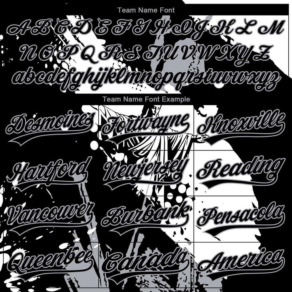 Custom Stitched Black White-Gray 3D Pattern Design Religion Jesus Christ Pullover Sweatshirt Hoodie