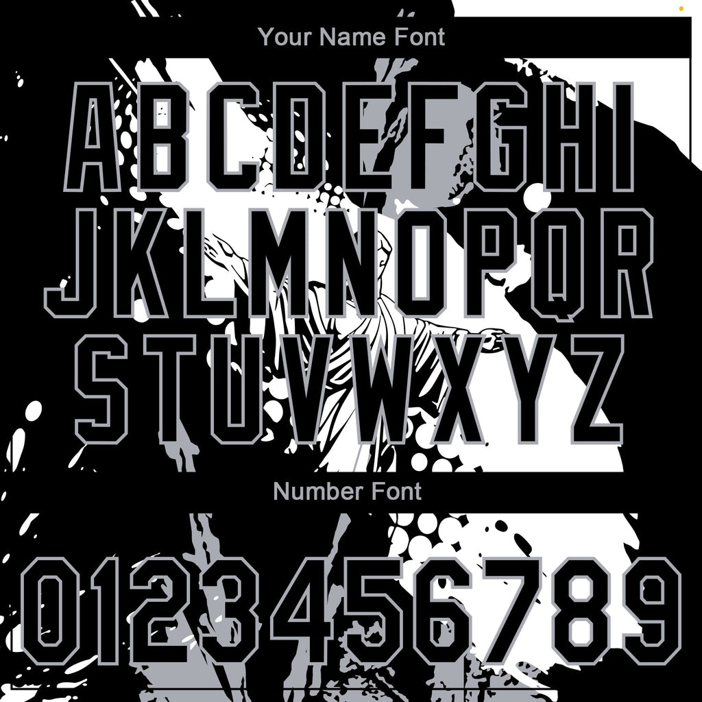 Custom Stitched Black White-Gray 3D Pattern Design Religion Jesus Christ Pullover Sweatshirt Hoodie