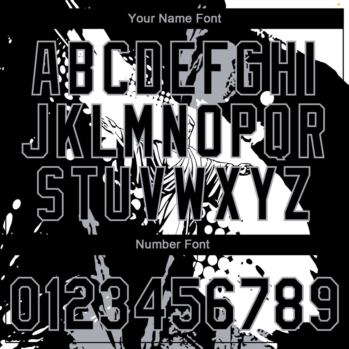 Custom Stitched Black White-Gray 3D Pattern Design Religion Jesus Christ Pullover Sweatshirt Hoodie
