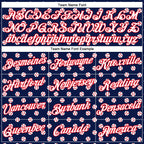 Custom Stitched Navy White-Fire Red 3D Pattern Design Baseball Game Day New England Inspired Sports Pullover Sweatshirt Hoodie