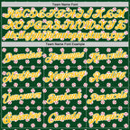 Custom Stitched Green Gold-White 3D Pattern Design Baseball Game Day Green Bay Inspired Sports Pullover Sweatshirt Hoodie