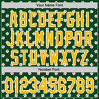Custom Stitched Green Gold-White 3D Pattern Design Baseball Game Day Green Bay Inspired Sports Pullover Sweatshirt Hoodie